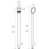 Béquille de soutien pour barre relevable ARSIS Anthracite réf. 48710