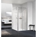 Paroi de douche Young 2 2b 77 extensible 77-81cm verre trempe transparent silver réf Y22B771B