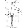 Robinet de lave-mains Talis S 80, réf. 72017000