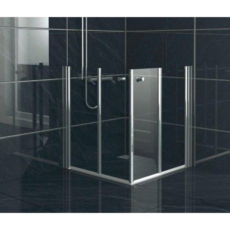 Porte pivotante pliante Larenco en niche 800 mm H 900 mm Réf. 26793
