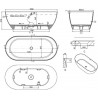 Baignoire FORMOSO 169x80 blanc CLEARWATER réf. N2ACS
