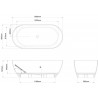 Baignoire FORMOSO 169x80 blanc CLEARWATER réf. N2ACS