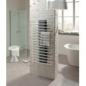 Sèche-serviettes eau chaude Sanaga acier colonne centrale noire tubes blancs 777 W SA50860CWTBT Réf F98A011106000B4YI
