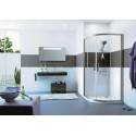Paroi de douche Classics 2 Elegance - porte coulissante 1/4 rond 800 / 800 x 2000 - R550 Réf. C20618069321