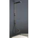 Colonne de douche COAX coaxiale à encastrer avec douche de tête douchette et jets latéraux anticalcaire totalement en métal f