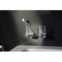 Garniture de toilette MOL L, chromé et blanc réf. 12769010100