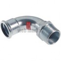 Coude 90° Z7092F VSH Press à sertir et à visser filetage mâle D22-20X27 réf 6202011