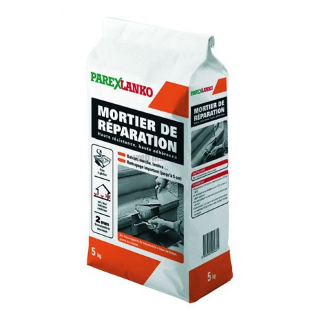 Mortier de réparation gris sac de 5kg