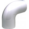 Coude émaillé blanc Sanpli 90° diamètre 125 mm réf. 312124