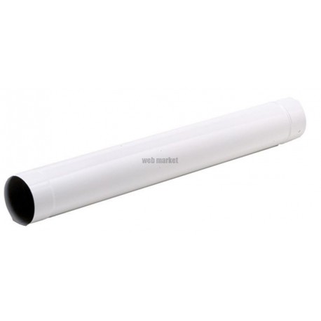 Tuyau rigide Email Couleur Acier émaillé diamètre : 153 Lg : 1000 mm Blanc Bois / Fioul / Gaz réf. 311016