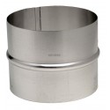 Raccord en aluminium pour gaine accordéon diamètre intérieur 110 mm réf. 454110