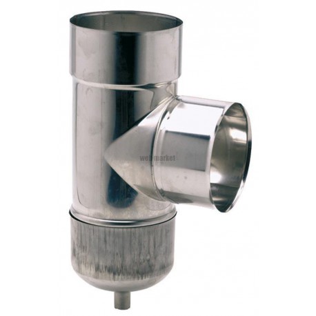 Té inox à purge D 155 / 161 réf. 886155
