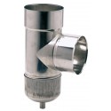 Té inox à purge D 200 / 206 réf. 886200