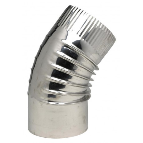 Coude 45° plissé Inox 304 diamètre : 97 réf. 364970