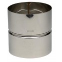 Manchette inox 304 pour montage condensation diamètre 153 mâle/mâle réf. 615153