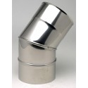 Coude 2 parties Br45° INOX304 diamètre 130 réf. 264130