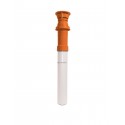 Terminal vertical Rolux Gaz aluminium et PVC diamètre 80 / 125 longueur 1150 mm Gaz Ocre réf. 184115