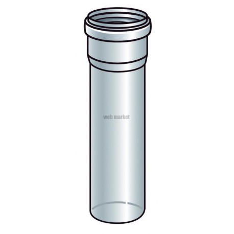 Conduit Chemilux Condensation B22 - B23 PPTL diamètre 110 longueur 500 mm Fioul / Gaz réf. 330013