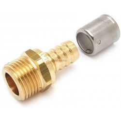 Raccord PER à sertir ALTECH fixe mâle D 25-20 x 27 (sachet de 2 pièces)