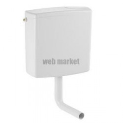 Réservoir WC indépendant AP140 simple touche 6 L alimentation latérale gauche ou droite blanc Réf. 140.017.11.1