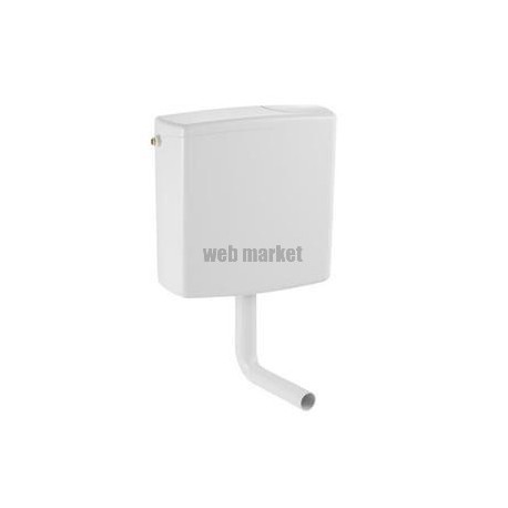 Réservoir WC indépendant AP140 simple touche 6 L alimentation latérale gauche ou droite blanc Réf. 140.017.11.1