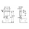 Réservoir WC indépendant AP140 simple touche 6 L alimentation latérale gauche ou droite blanc Réf. 140.017.11.1