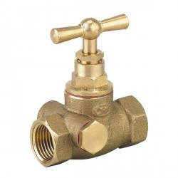 Robinet d'arrêt double femelle à purge 20x27 91-8G