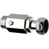 Raccord stop droit mâle femelle 15x21, écrou escamotable Réf : 825215