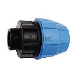 Raccord droit mâle D32-26x34 polypropylène 1001032 réf 1001032