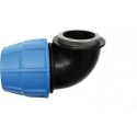 Raccord coudé femelle D25-20x27 polypropylène 1013025 réf 1013025