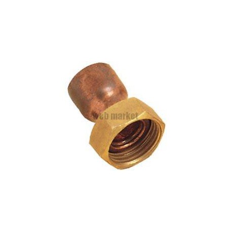 Raccord 2 pièces droit douille Cu 15x21-12 8359GLCu (sachet de 10 pièces) ALTECH