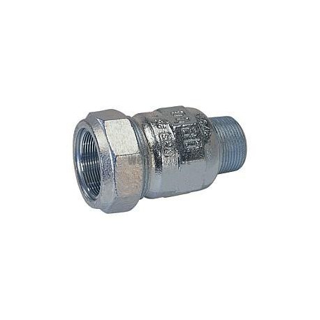 Raccord à compression mâle fonte malléable galvanisé diamètre 26,9mm