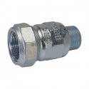 Raccord à compression mâle fonte malléable galvanisé diamètre 60,3mm longueur 130mm