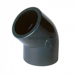 Coude femelle femelle pression 45 diamètre 63mm rèf. c463f