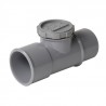 Té de visite avec bouchon PVC mâle-femelle diamètre 63mm VL8