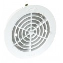 Grille ronde intérieure à fermeture avec moustiquaire PVC diamètre 100mm FATM 100 rèf. FATM100