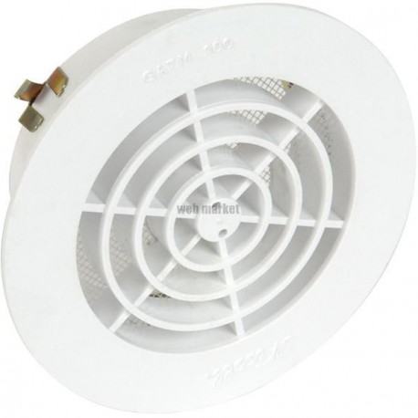 Grille intérieure simple pour tube PVC avec moustiquaire PVC 1GATM125