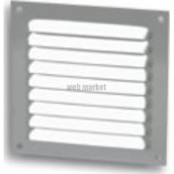 Grille d'aération à visser persienne alu gris 1LM2525G