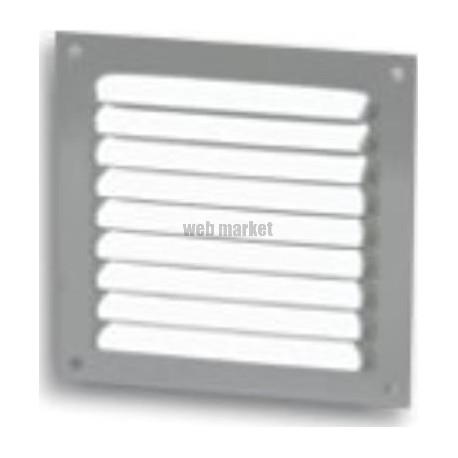 Grille d'aération à visser persienne alu gris 1LM2525G