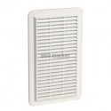 Grille d'aération spéciale façade en applique rectangulaire verticale blanc 1GAPMV