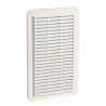 Grille d'aération spéciale façade en applique rectangulaire verticale blanc 1GAPMV