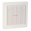 Grille d aération spéciale façade en applique carrée blanc 1GAPM4B