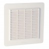 Grille d aération spéciale façade en applique carrée blanc 1GAPM4B