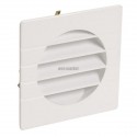 Grille d'aération spéciale façade blanc 1GETM10B pour tube PVC