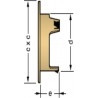 Grille d aération spécial façade pour tube PVC - 1GETM100 - teinte sable - 124x124x38 mm- Ø 100 mm