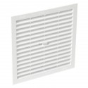 Grille d aération classique - B214 - polystyrène blanc - 201x201x15 mm