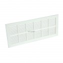 Grille rectangulaire à fermeture rectangulaire / extra plate / blanche / sans moustiquaire PVC PB101