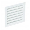 Grille d aération classique - 1B64 - polystyrène blanc - 122x122x15 mm