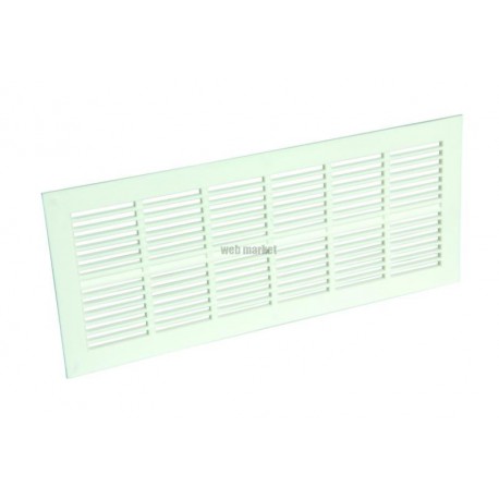 Grille d aération classique extra-plate - 1PB101 - polypropylène blanc - 254x108x3,5 mm