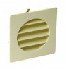 Grille d aération spécial façade pour tube PVC - 1GETM160 - teinte sable -  Ø 160 mm